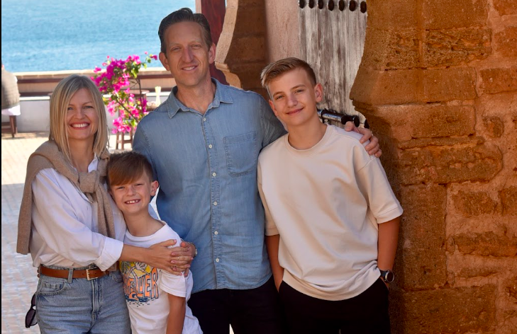 Family portrait at the Kasbah of the Udayas